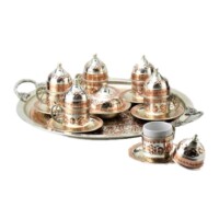 Turkish-Copper-Coffee-Set-Handcrafted-Miray-(Set-Of-6)
