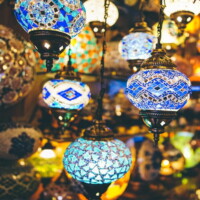 Mosaic Chandeliers And Ceiling Lamps