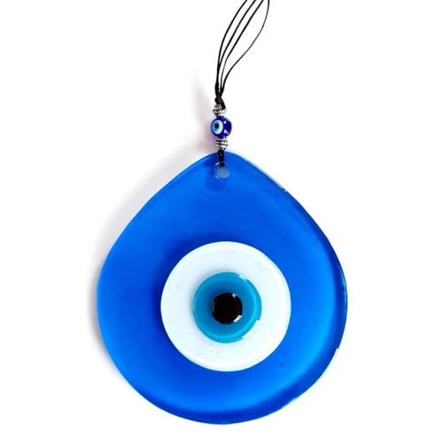 Blue Color Drop Pattern Evil Eye Beads Handmade Wall Ornament