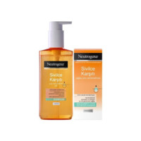 Neutrogena Acne Fighting Facial Cleanser 200 ml (6.76floz) & Visibly Clear Oil Free Facial Moisturizer 50 ml (1.69floz)