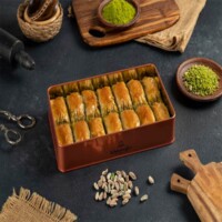 Koskeroglu Twisted Baklava with Pistachio Metal Box 795 gr (28.04oz)