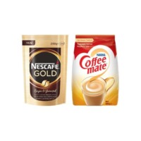 Nestle Nescafe Gold Instant Coffee 200 gr (7oz) & Coffee Mate Coffee Creamer 500 gr (17.63oz)