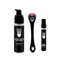Sakal Baba Beard Growth Set (Beard Serum 50 ml (1.7floz) & Beard Roller & Cleansing Lotion 10 ml (0.33floz))