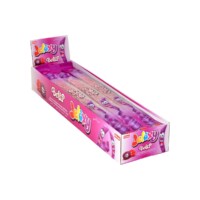 Elvan Jelaxy Belts Raspberry & Blackberry Flavored Sour Candy in Box 15 gr (0.52oz) - 60 Pieces