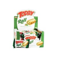 Elvan Today Swiss Roll Cake with Hazelnut Cream in Box 35 gr (1.23oz) – 24 Pieces