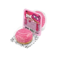 Eti Puf Red Fruit Granule-Coated Marshmallow Biscuit with Red Fruit Sauce Filling 20 gr (0.70oz)
