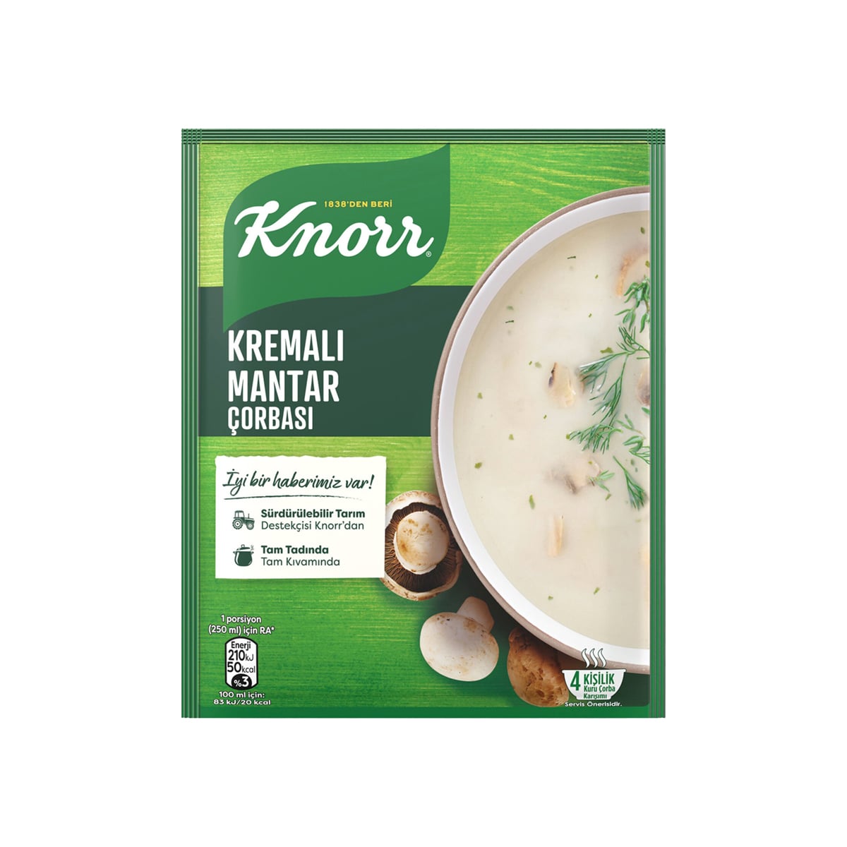 Knorr Creamy Mushroom Instant Soup 63 gr (2.60oz)