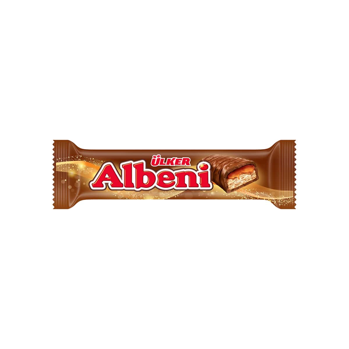 Ulker Albeni Caramel Filled Biscuit Chocolate Bar 40 gr (1.41oz)