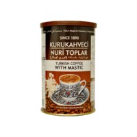 Turkish Coffee with Gum Mastic Kuru Kahveci Nuri Toplar in Metal Box 250 gr (8.82oz)