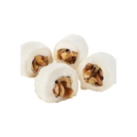 Coconut Coated Sultan Turkish Delight Roll with Walnut Lokum Atolyesi