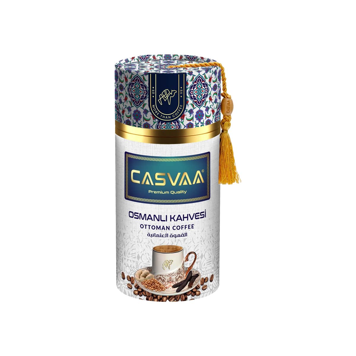 Casvaa Premium Series Ottoman Coffee in Cylinder Box 250 gr (8.82oz)