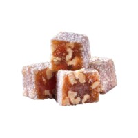 Coconut Coated Turkish Delight with Fig and Walnut Safranbolu Lokumcusu