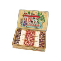 Double Roasted Cocktail Turkish Delight with Mixed Nuts in Metal Box Lokum Atolyesi 900 gr (31.74oz)