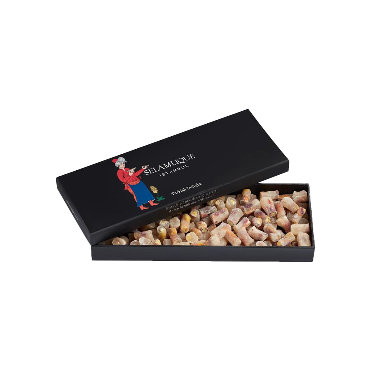 Finger Turkish Delight with Pistachio in Box Selamlique 325 gr (11.46oz)