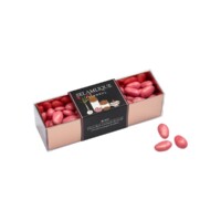 Rose Flavored Chocolate Covered Almond Dragee in Box Selamlique 250 gr (8.82oz)