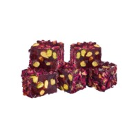 Rose Leaf Coated Turkish Delight with Pistachio Lokum Atolyesi