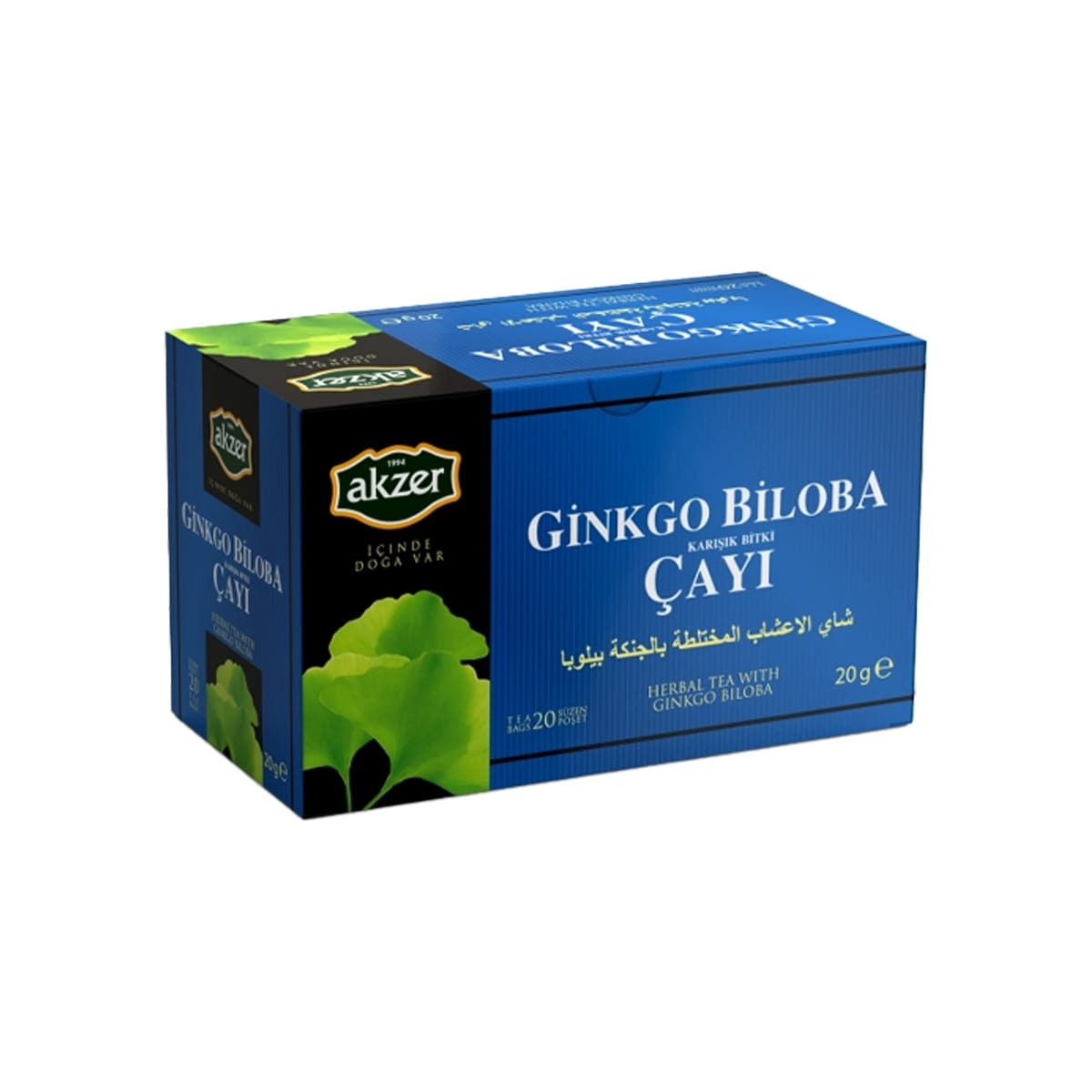Natural Mixed Herbal Tea with Ginkgo Biloba Akzer 20 gr (0.70oz)