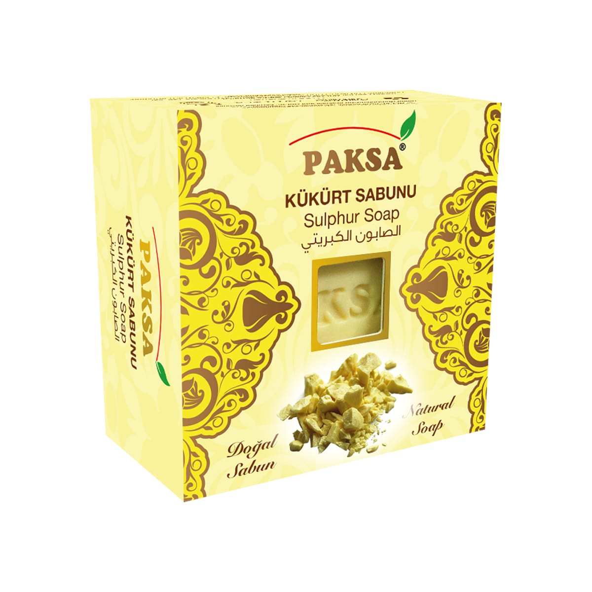 Natural Sulphur Soap Paksa 125 gr (4.40oz)