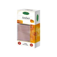 Natural Amber Soap with Gifted Pouch and Soap Dish Phytoflora 125 gr (4.40oz)
