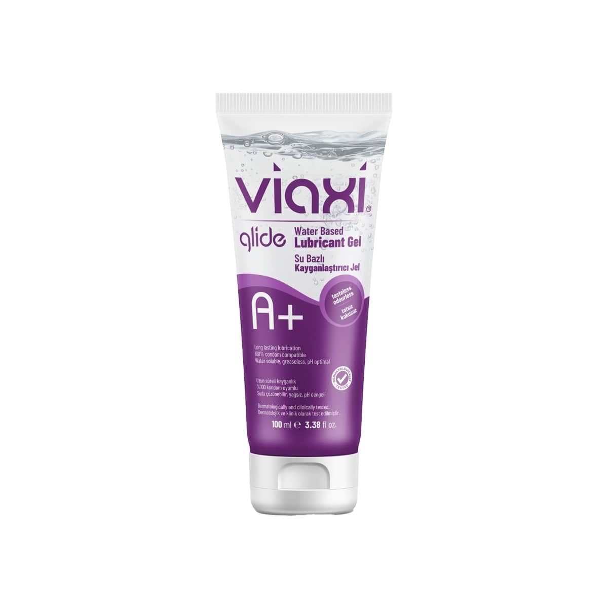 Water Based A+ Lubricant Gel Viaxi 100 ml (3.38floz)