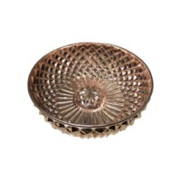 Copper Hammam Bowl with Pyramid Engraving 20 cm Efemir Bakircilik