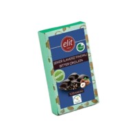 Gluten-Free - No Added Sugar - Vegan - Prebiotic 70 Dark Chocolate with Hazelnut Elit 60 gr (2.11oz)