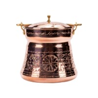 Traditional Metalic Style Red Copper Bucket