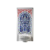 Tree of Life Patterned 60x100 cm Hammam Panel Ceramic Tile Set