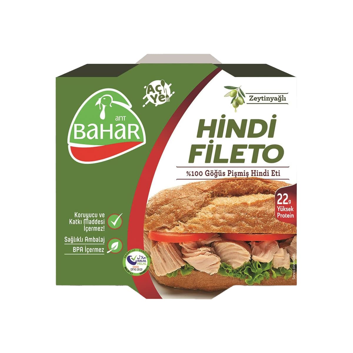 Ant Bahar Canned Turkey Fillet with Olive Oil 120 gr (4.23oz)