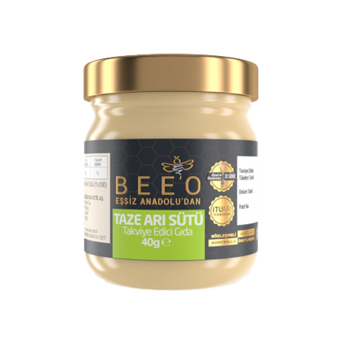 Turkish Fresh Royal Jelly from Anatolia Beeo Honey 40 gr (1.41oz)