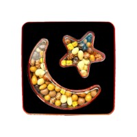 Hafiz Mustafa Crescent and Star Mixed Dragee Gift Box 400 gr (14.10oz)